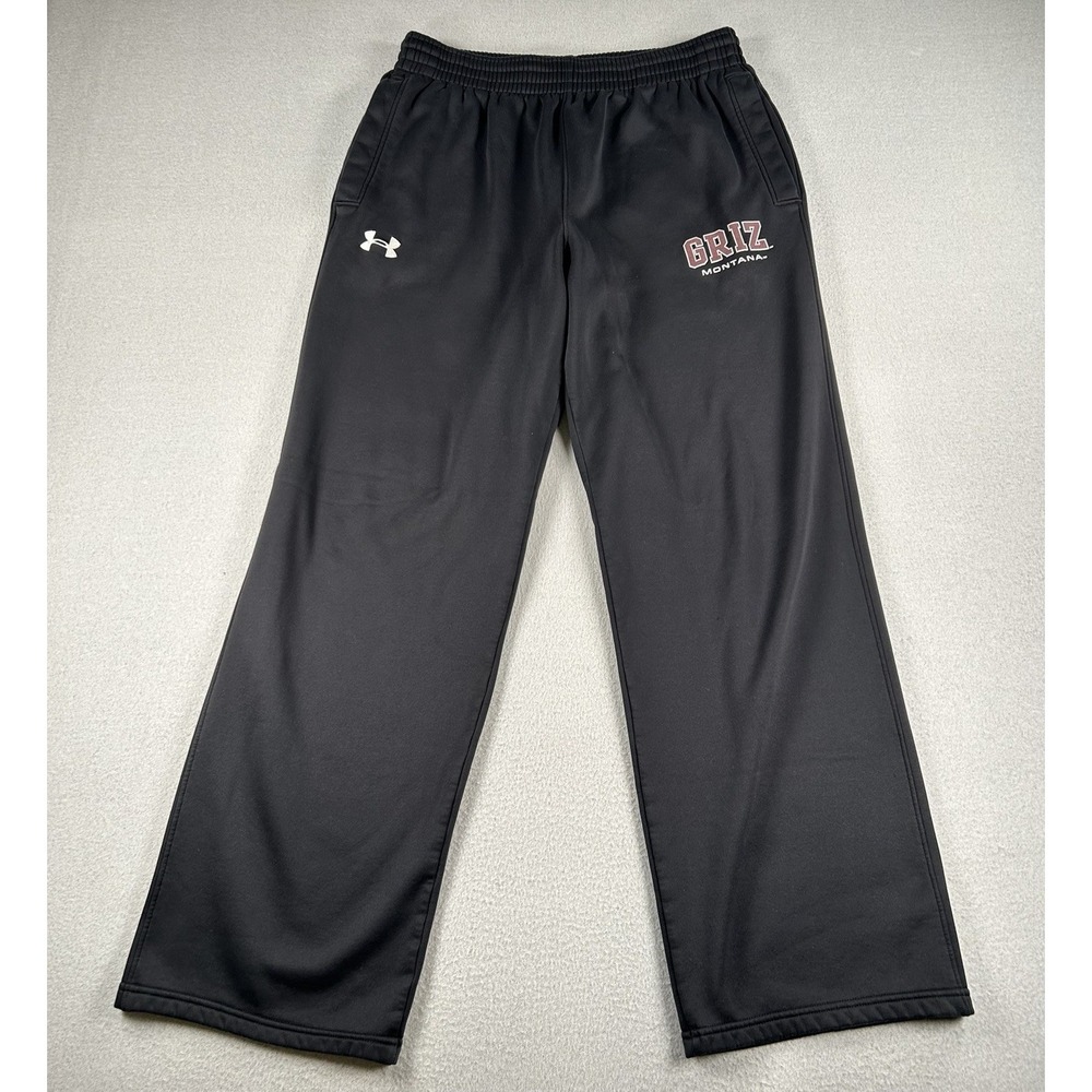 Montana Grizz Under Armour Unisex Basketball Jogger Sweatpants MEDIUM black Logo
